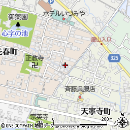 福島県会津若松市花春町9-16周辺の地図