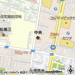 会津若松市役所　保育所中央保育所周辺の地図