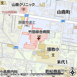 竹田綜合病院（竹田健康財団）周辺の地図