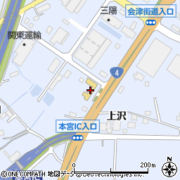 福島トヨタ　くるまックス本宮店周辺の地図