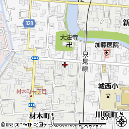 若松材木町郵便局周辺の地図