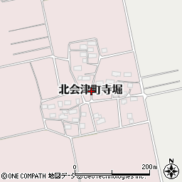 福島県会津若松市北会津町寺堀周辺の地図