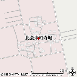 福島県会津若松市北会津町寺堀周辺の地図