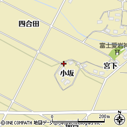 福島県本宮市仁井田（小坂）周辺の地図