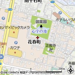 福島県会津若松市花春町7-57周辺の地図