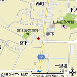 福島県本宮市仁井田（富士内）周辺の地図