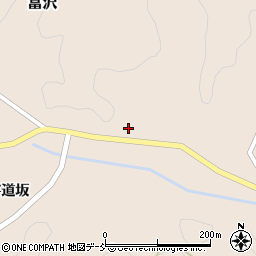 福島県田村郡三春町富沢周辺の地図