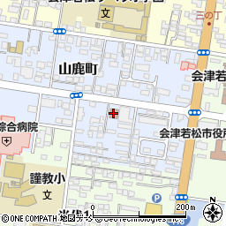 会津若松市役所　コミュニティセンター謹教コミュニティセンター周辺の地図