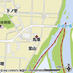 福島県本宮市仁井田（馬乗）周辺の地図