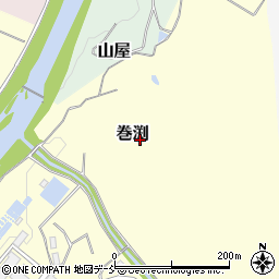 新潟県長岡市巻渕周辺の地図
