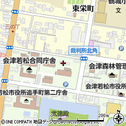 会津若松拘置支所官舎周辺の地図