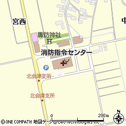 会津若松市北会津支所周辺の地図