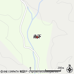 福島県浪江町（双葉郡）小丸（赤下）周辺の地図