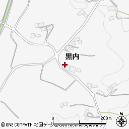 福島県本宮市白岩（黒内）周辺の地図