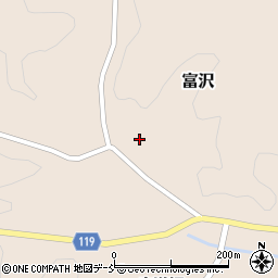 福島県三春町（田村郡）富沢（堺之内）周辺の地図