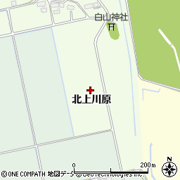 福島県会津若松市北会津町二日町（北上川原）周辺の地図