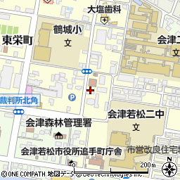 会津若松地区保護司会周辺の地図