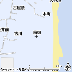 福島県浪江町（双葉郡）棚塩（前畑）周辺の地図