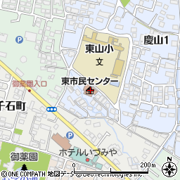 会津若松市東市民センター周辺の地図