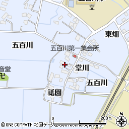 福島県本宮市荒井五百川周辺の地図