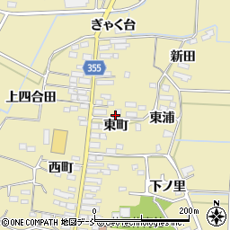 福島県本宮市仁井田東町周辺の地図