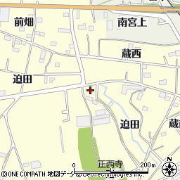 福島県浪江町（双葉郡）川添（迫田）周辺の地図