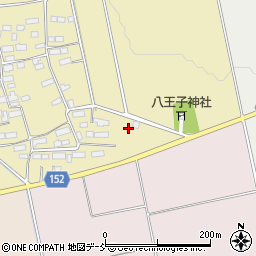 福島県会津若松市北会津町鷺林舘岸周辺の地図