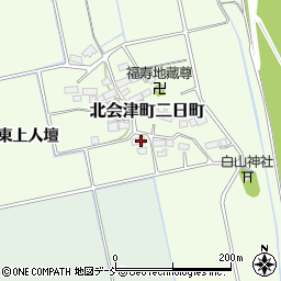 福島県会津若松市北会津町二日町856周辺の地図