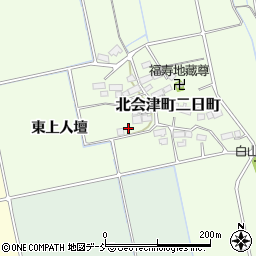 福島県会津若松市北会津町二日町153周辺の地図