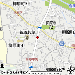 福島県会津若松市柳原町周辺の地図