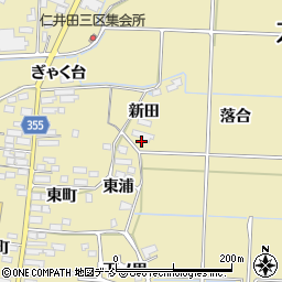 福島県本宮市仁井田新田3周辺の地図