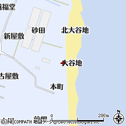福島県浪江町（双葉郡）棚塩（大谷地）周辺の地図