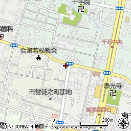 食堂白孔雀周辺の地図