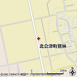 福島県会津若松市北会津町鷺林経塚周辺の地図