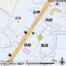 福島県本宮市荒井山神42-18周辺の地図