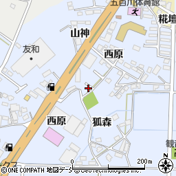 福島県本宮市荒井山神40-27周辺の地図