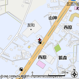 福島県本宮市荒井山神42周辺の地図