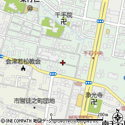 福島県会津若松市千石町周辺の地図