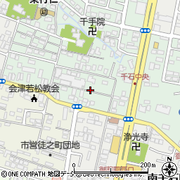 福島県会津若松市千石町周辺の地図