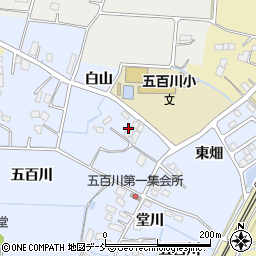 福島県本宮市荒井白山周辺の地図