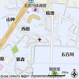 福島県本宮市荒井山神2-3周辺の地図