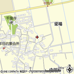 福島県会津若松市北会津町中荒井稲荷周辺の地図