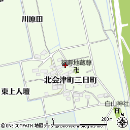 福島県会津若松市北会津町二日町879周辺の地図