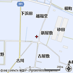 福島県浪江町（双葉郡）棚塩（西谷地）周辺の地図