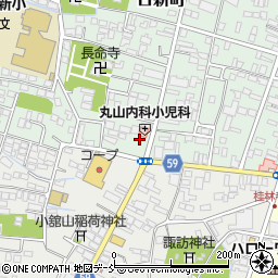 丸山内科小児科医院周辺の地図