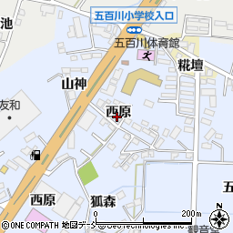 福島県本宮市荒井（西原）周辺の地図