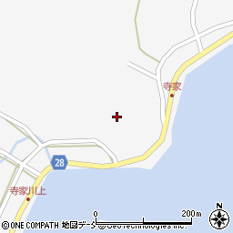 石川県珠洲市三崎町寺家ツ周辺の地図