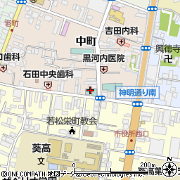 會津つるやホテル周辺の地図