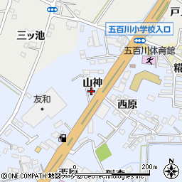 福島県本宮市荒井山神40-8周辺の地図