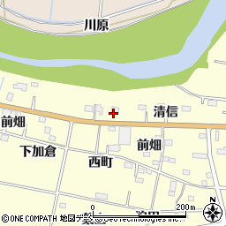 福島県浪江町（双葉郡）川添（清信）周辺の地図